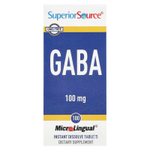 Superior Source, ГАМК, 100 мкг, 100 быстрорастворимых таблеток MicroLingual®