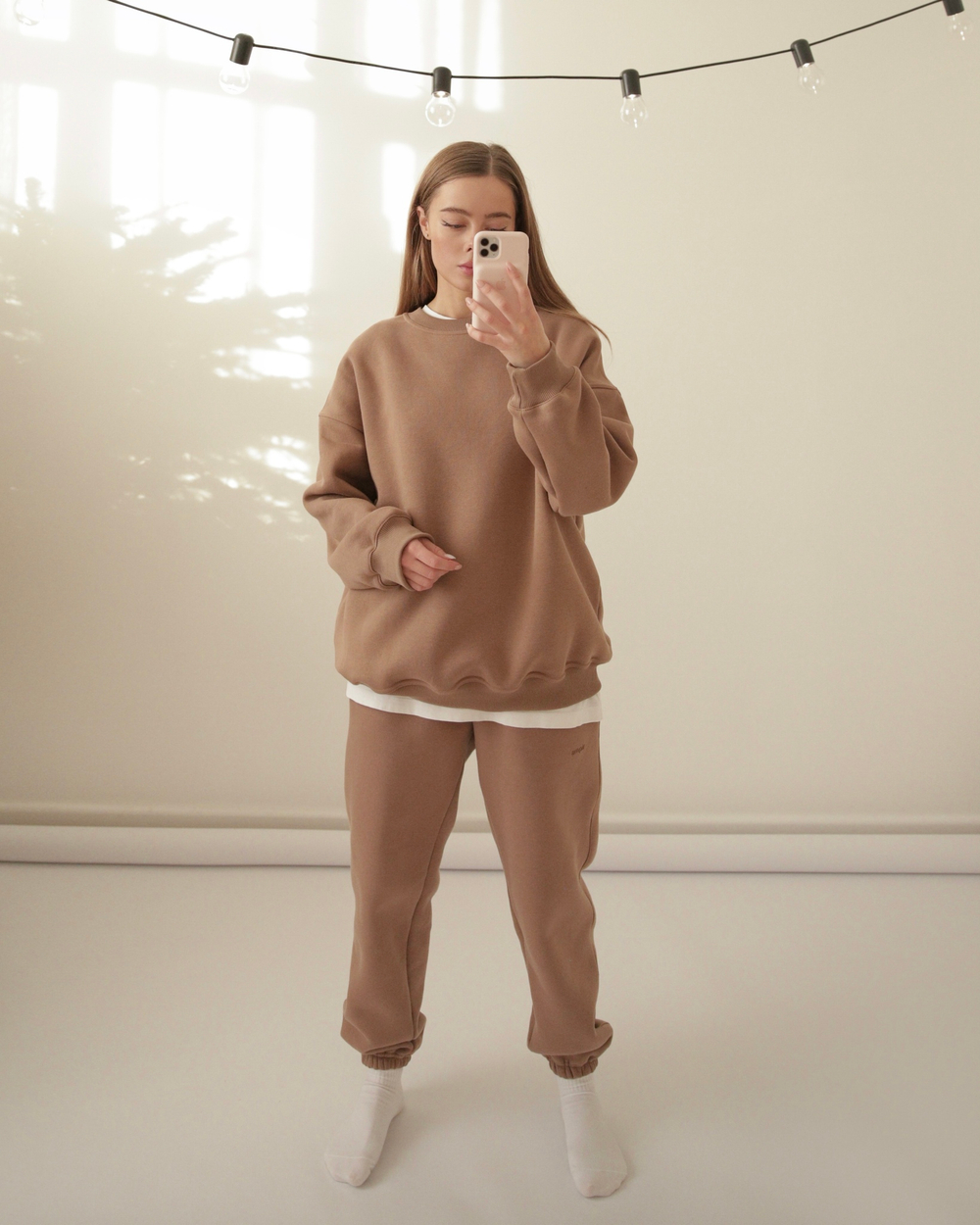 Толстовка оверсайз утеплённая вуд