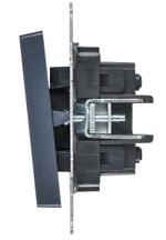 BRITE Выключатель 2-клавишный перекрестный 10А ВС10-2-3-БрМ маренго IEK