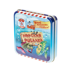 Игра настольная карточная "Морская рыбалка" (жест.кор)
