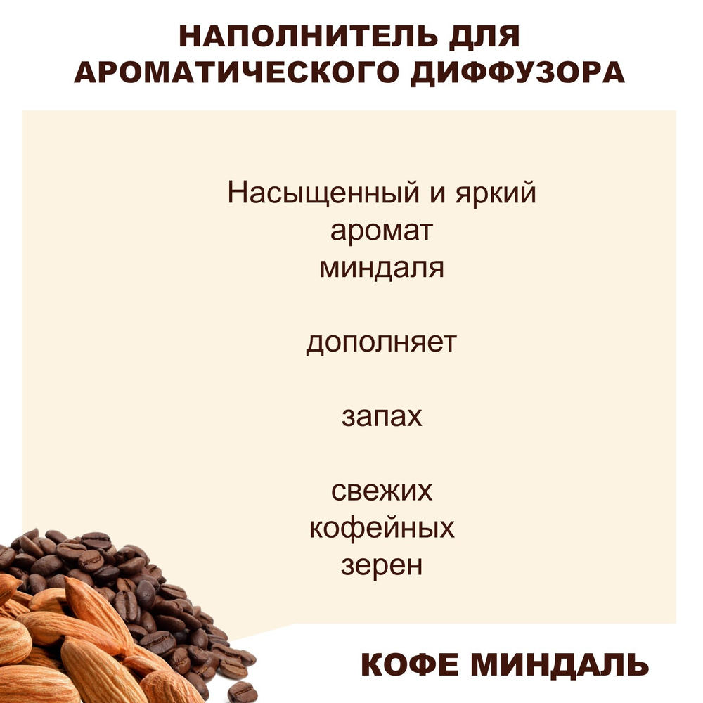 МИНДАЛЬ И КОФЕ - Наполнитель для ароматического диффузора