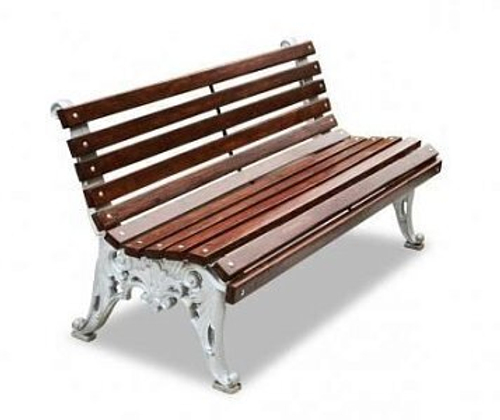 Скамейка алюминиевая «Белые ночи» без подлокотников