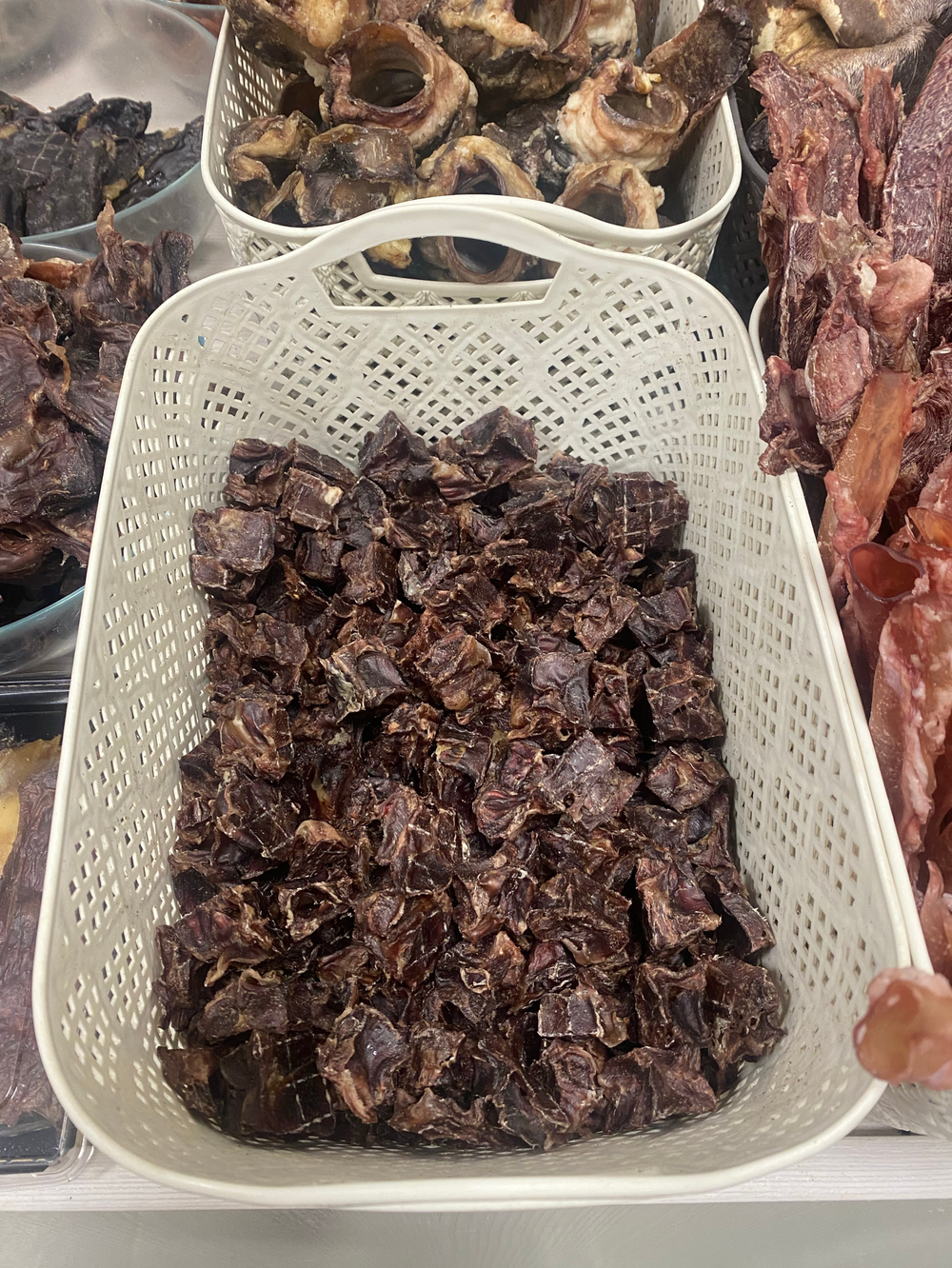 Желудки куриные (кубики)  (сушеное лакомство) (цена за 100гр)