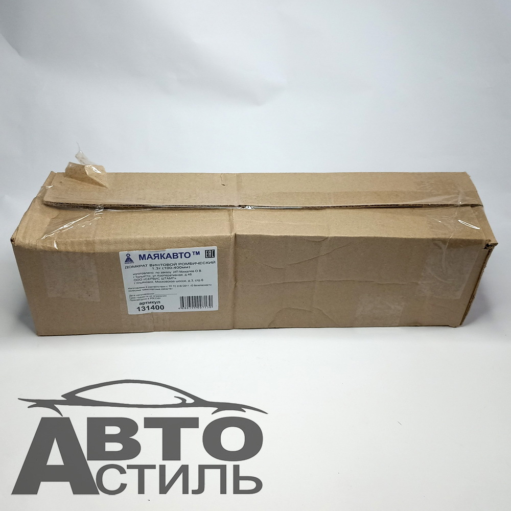 Домкрат ромб  1,3т (100-400мм) МаякАвто 131400