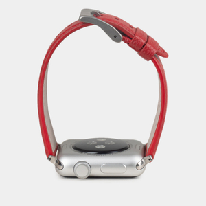 Ремешок для Apple Watch 44/45/46 mm из кожи козы, красного цвета