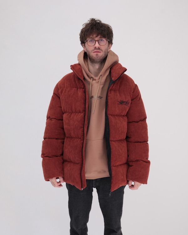 Пуховик Downjacket Velvet Терракотовая - фото 1