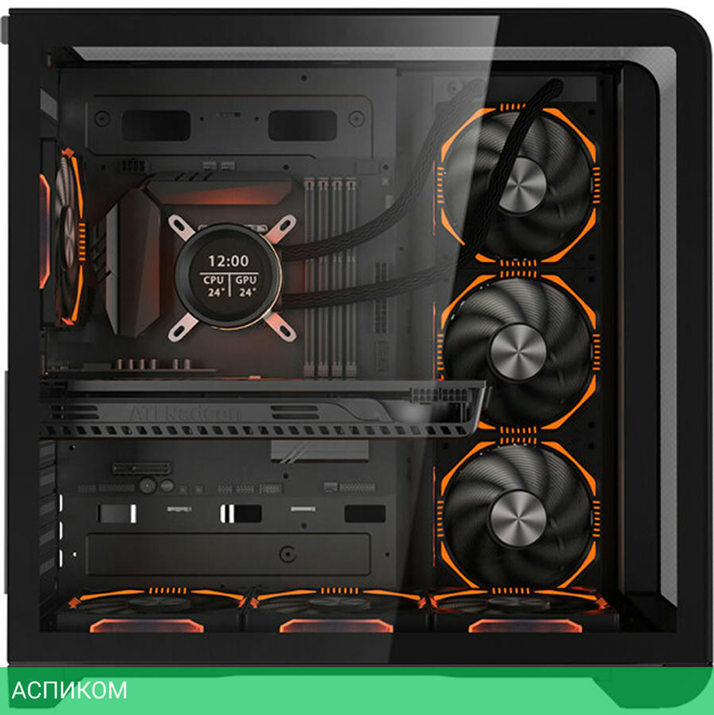 Корпус 1stPlayer Mi5 без БП Black (Mi5-BK-2FC7R-1FC7)