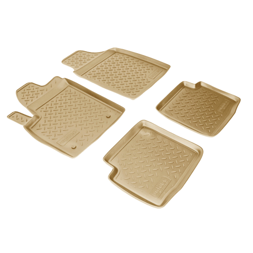 Ковры в салон Norplast/Unidec для Fiat 500 (2008-)Полиуретан,Бежевый, арт.NPL-Po-21-02-B