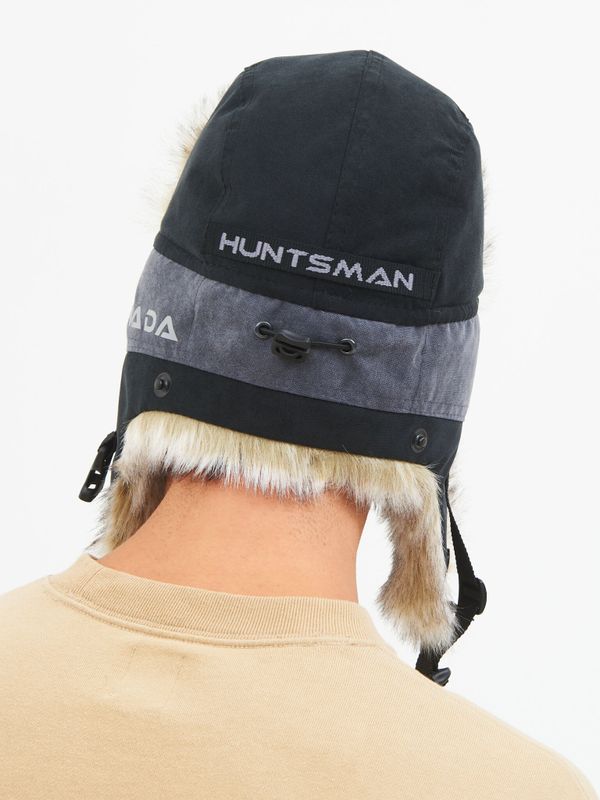 Шапка ушанка зимняя Канада ткань Finlandia цвет Серый/Черный