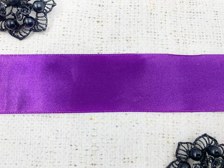 Лента атласная, ш. 2,5 см, фиолетовый