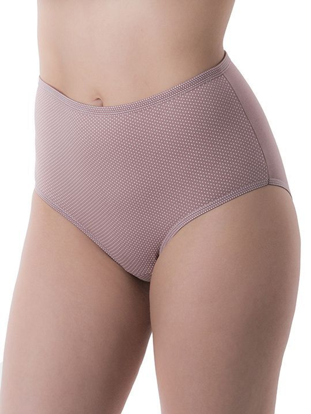 Женские трусы-макси plus size из хлопкового полотна (Размер: 60) (Цвет: серый)