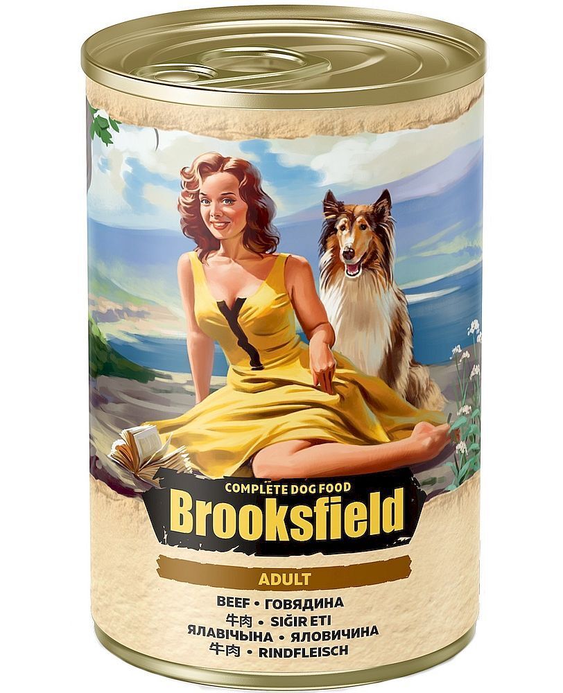 BROOKSFIELD Adult Dog консервы для собак 400г Говядина с рисом