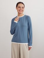 ЛОНГСЛИВ С МАНЖЕТАМИ BLUE