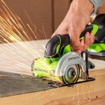 Угловая шлифмашина аккумуляторная GREENWORKS GD24UCS 24V, АКБ 2Ач и ЗУ 3402007CUA