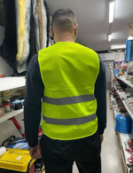 Жилет сигнальный, светоотражающий, салатовый, размер Универсальный (примерно XL), TG (1 шт.)