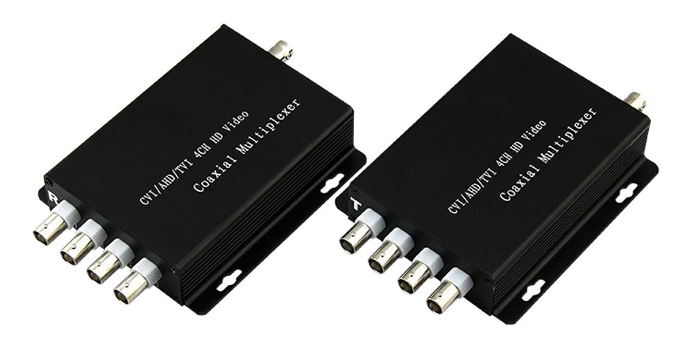 GF-MPC04 Уплотнитель видеосигнала по коаксиальному кабелю на 4 линии до 100м
