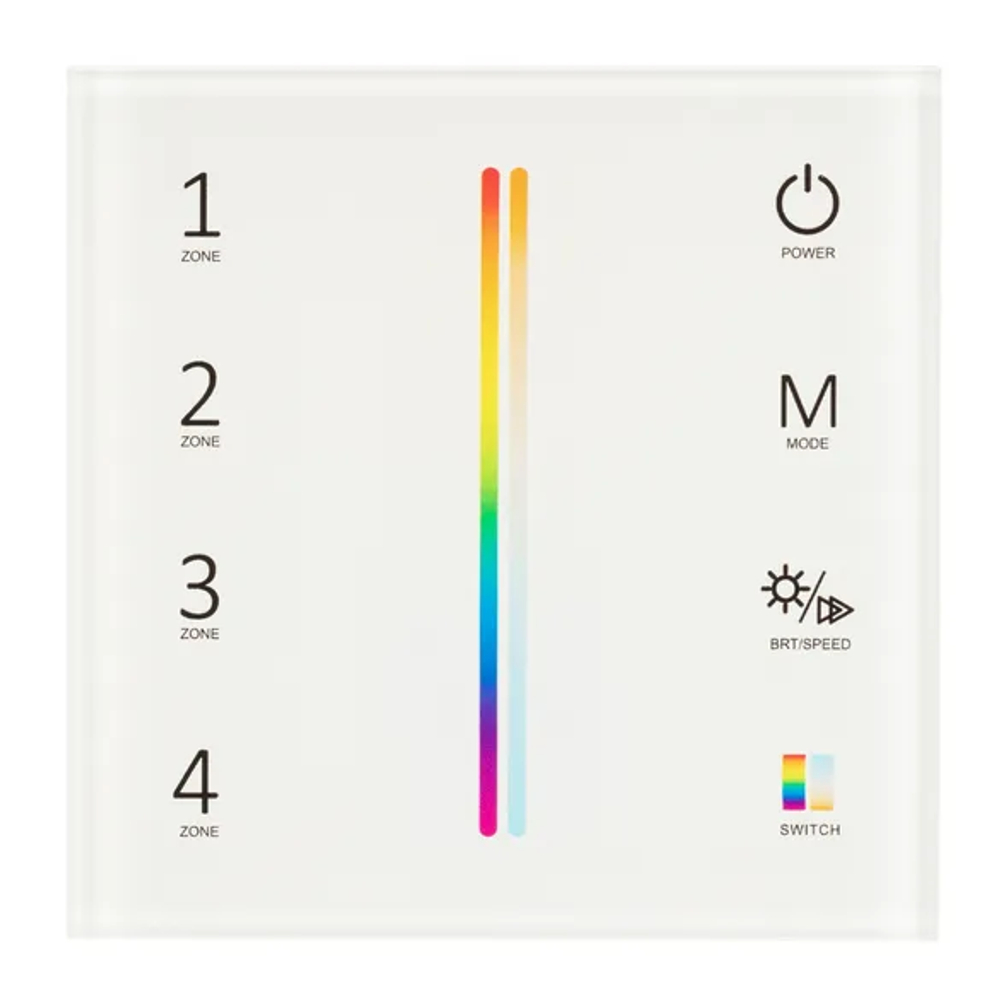 Панель Sens SMART-P55-MULTI White (3V, 4 зоны, 2.4G) (Arlight, IP20 Пластик, 5 лет) 028309