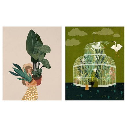 IKEA BILD  (ИКЕА БИЛД)  -  Плакат, оранжерея, 40x50 см