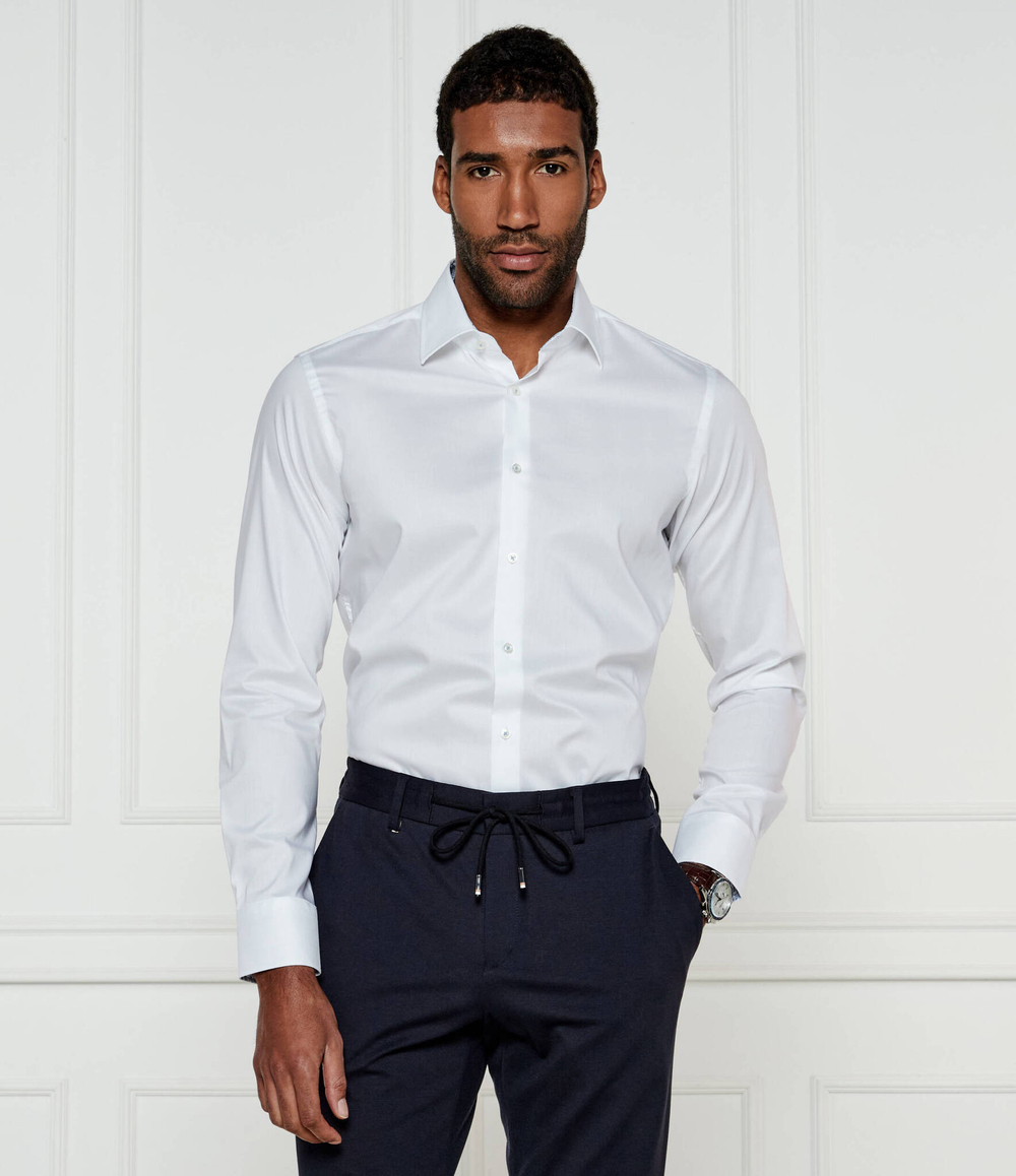 Рубашка H-JOE-kent-C3-214 BOSS BLACK - белый(50532877)