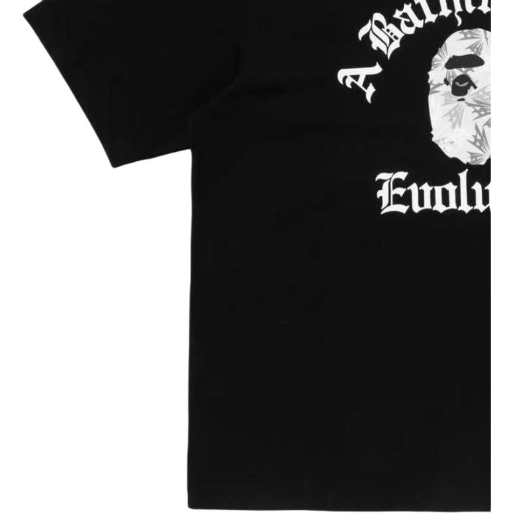 A Bathing Ape Bathing Ape Футболка Logo Pattern Regular Sleeve Bap Ss26 030 черный
