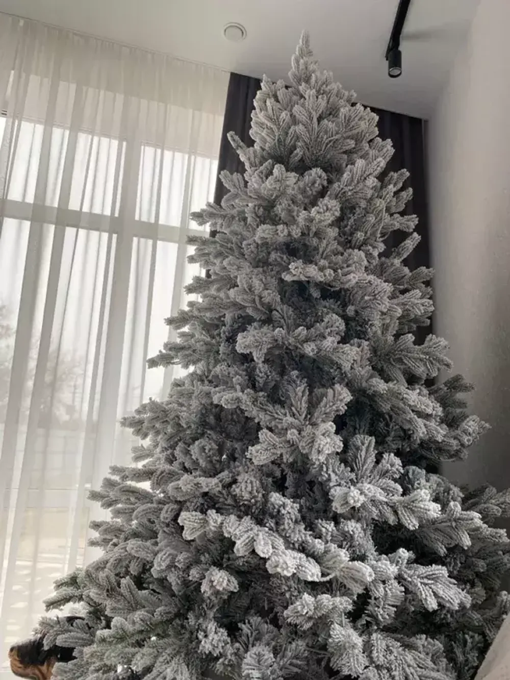 Заснеженная елка «Аляска» (Литая+пвх) 180 см / 1.8 м