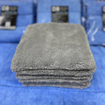 Maxshine Detailing Boom Crazy Fiber Towel Микрофибровое полотенце без оверлока, серая двусторонняя   380гр/м2, 40x40см