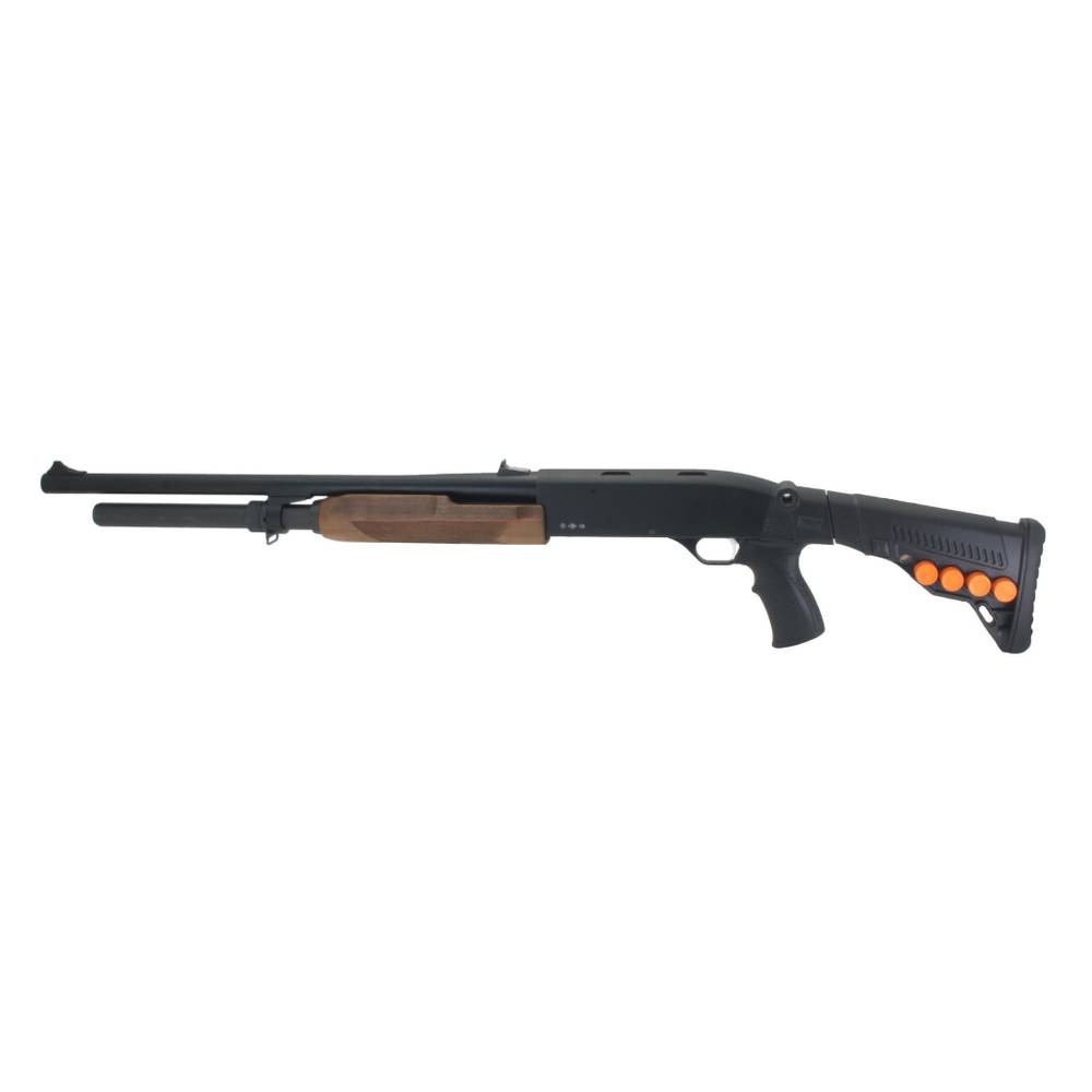Приклад телескопический с патронташем на Бекас 12, 16, DLG Tactical. Черный