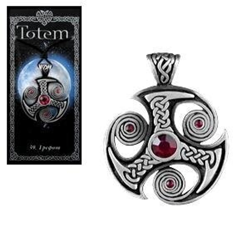 Амулет TOTEM №39 Трефот металл стразы