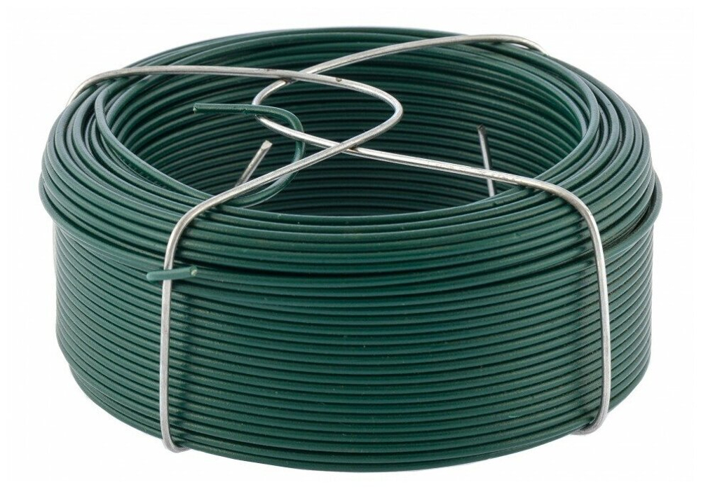 ПРОВОЛОКА С ПВХ ПОКР СИБРТЕХ ЗЕЛЕНАЯ 1,5ММ, ДЛ 50М 47772