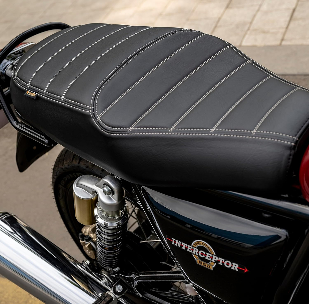 Двухместное сиденье Royal Enfield, тип - "Touring", черного цвета, арт. 1990472