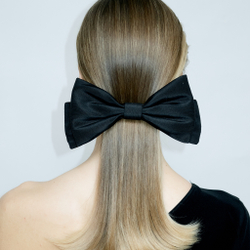 Бант "Балерина" из черной тафты