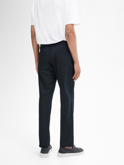 Massimo Dutti Зауженные джинсовые брюки из смесового хлопка, темно-синий