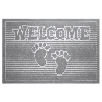 Коврик влаговпитывающий, 40*60 см. "Велком", серый