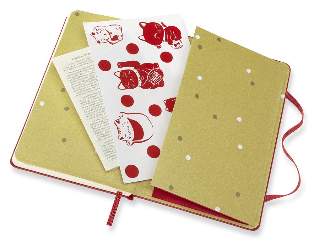 Еженедельник Moleskine LE Maneki Neko Pocket 90x140 мм 144 стр (DMN12WN2Y21)