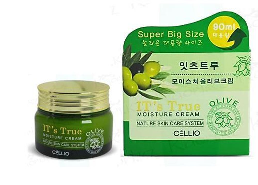 Cellio. It&#39;s True. Увлажняющий крем на основе оливкового масла Moisture Olive Cream