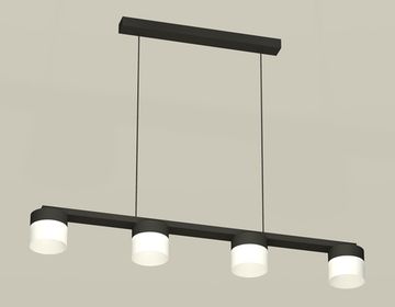 Комплект подвесного светильника c акрилом 4*GX53 XB9152205/4 SBK/FR черный песок/белый матовый (C9152, N8402)Techno DIY System Complects Ambrella