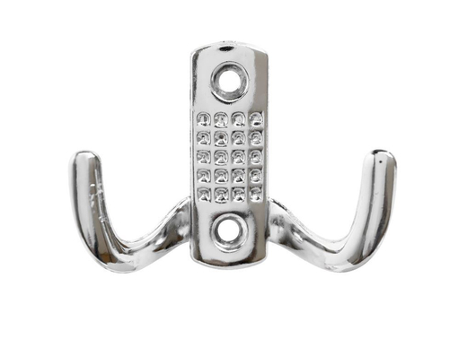 Крючок-вешалка StahlBuro 212 B CP хром (2крючка)  маленький / 16111