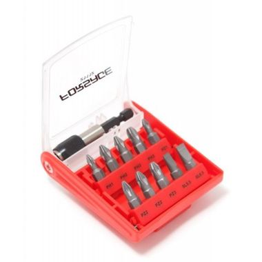 Набор бит с битодержателем 11пр. (PH1,2,3 PZ1,2,3, SL5.5, 6.5) Forsage 21112