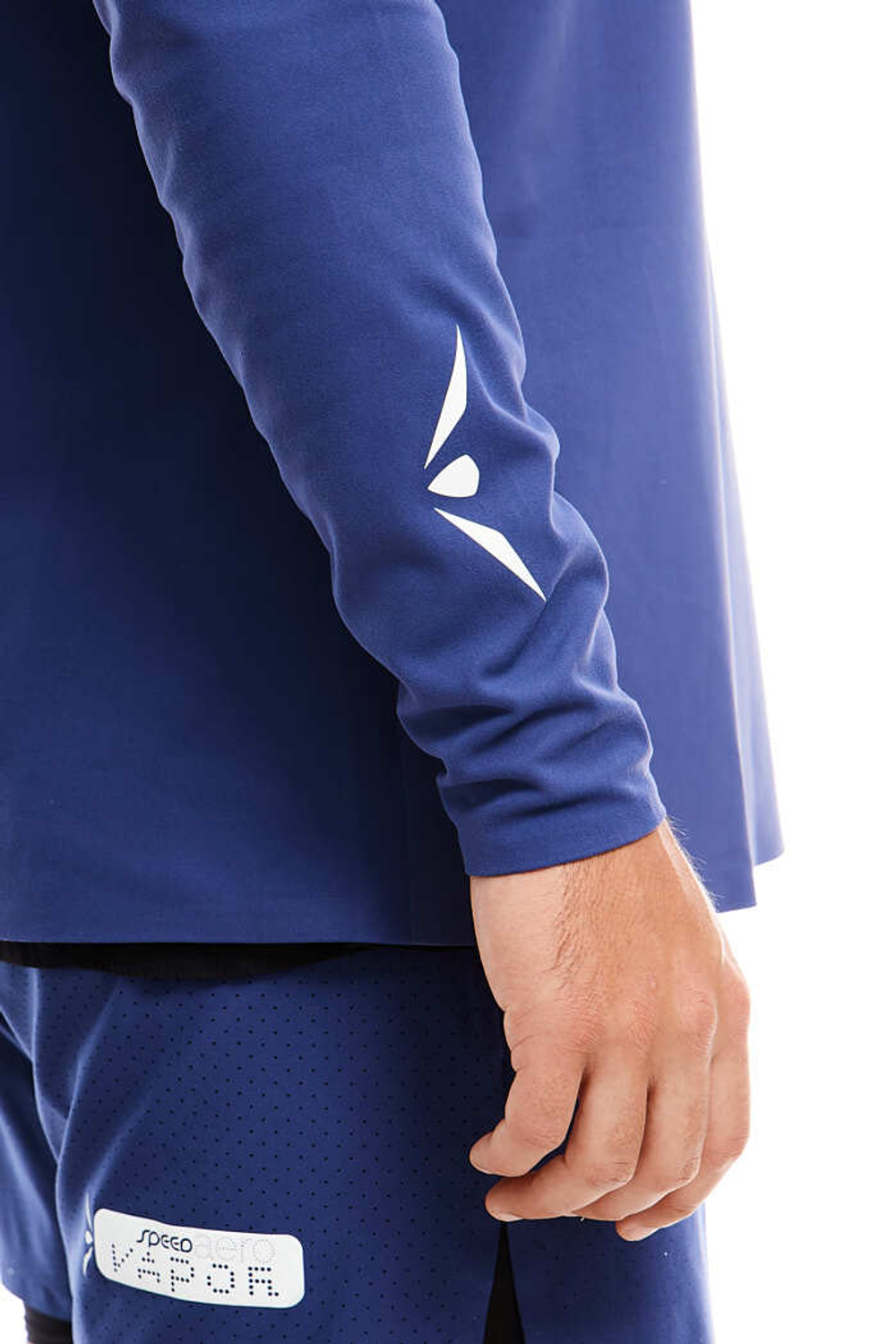 ЛОНГСЛИВ С МЕМБРАННОЙ ВСТАВКОЙ МУЖСКОЙ | DEEP COBALT