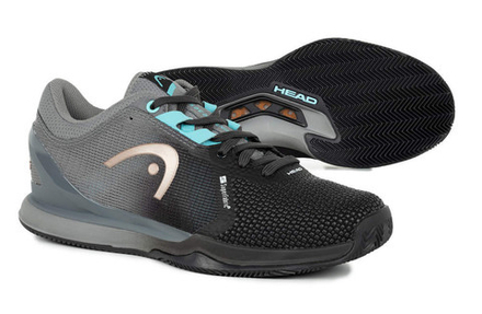 Женские Кроссовки теннисные Head Sprint Pro 3.0 SF Clay Women - black/light blue