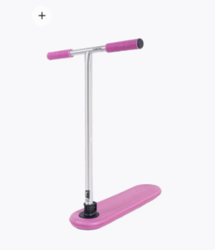 Самокат батутный Tech Team Twister, Purple (дека 63,5*16,5 см, руль 50*71 см, хомут 2-х болт. ал., I