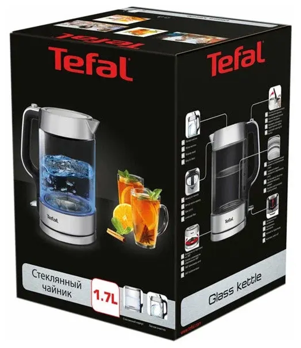 Элетрочайник Tefal Glass Kettle KI770D30 (y)