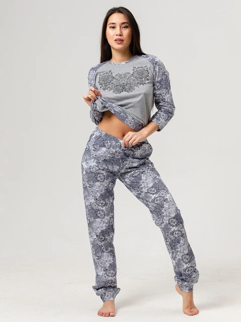 Уют костюм (серый) Lena Basco (Акция)