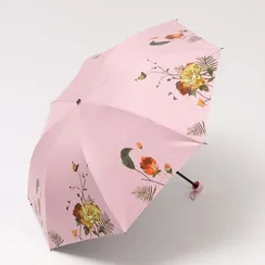 Зонт механический «Нежные цветы», 4 сложения, 8 спиц, R = 49 см, цвет МИКС