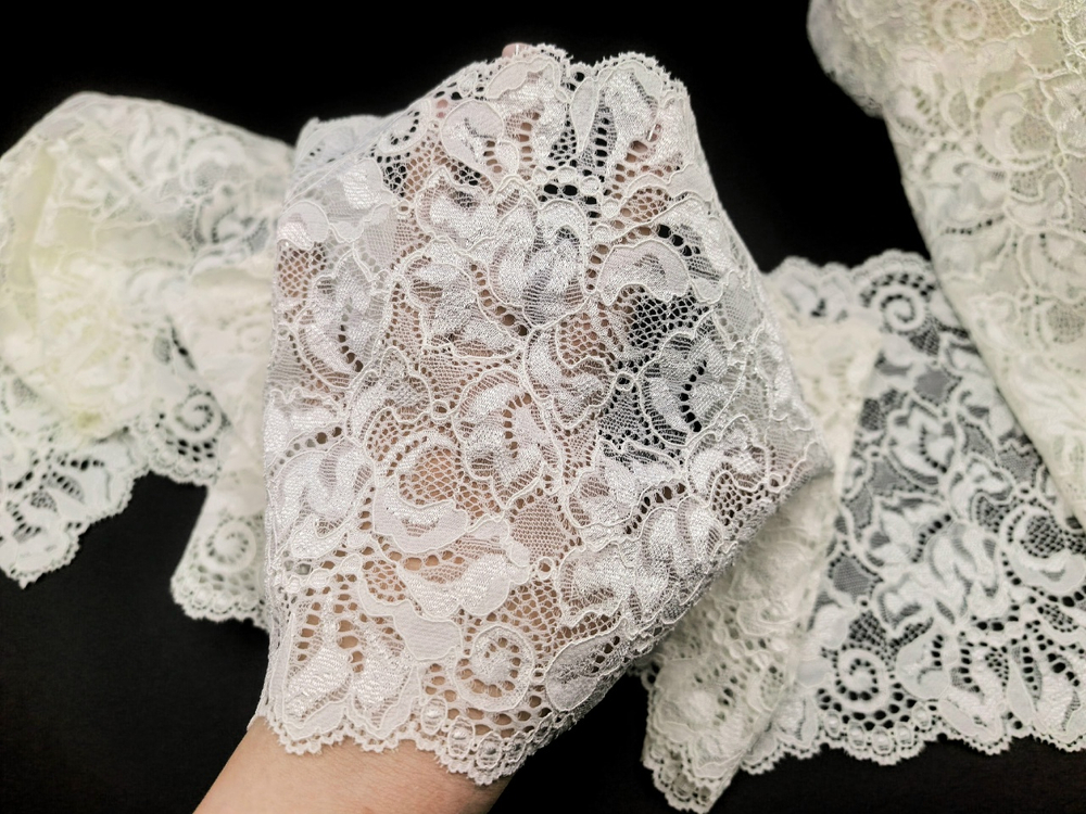 Эластичное кружево, 17,5см, молоко, Lauma (Артикул: EK-1023.P), м