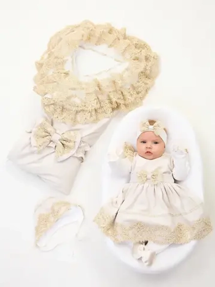 Конверт на выписку с платьем летний