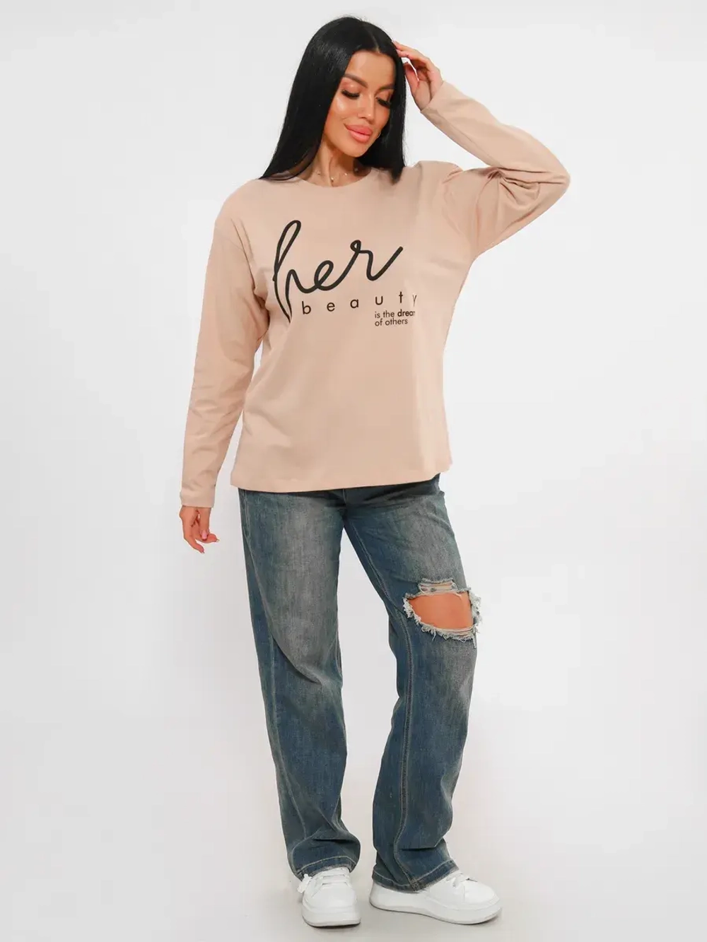 Лонгслив большие размеры