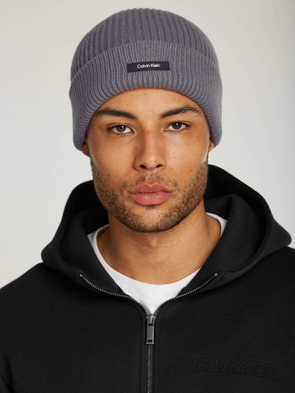 Хлопковая шапка Calvin Klein - серый(K50K512360)