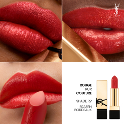 Yves Saint Laurent Rouge Pur Couture - Помада для женщин R9 Brazen Bordeaux, 3 g
