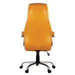 Кресло руководителя Helmi HL-E24 "Iсon", экокожа горчичная, хром